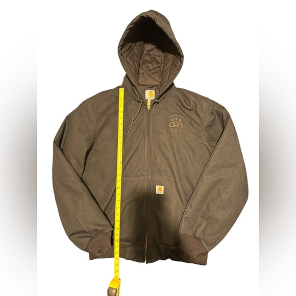 Carhartt men black jacket medium size, gently used - Picture 7 of 15